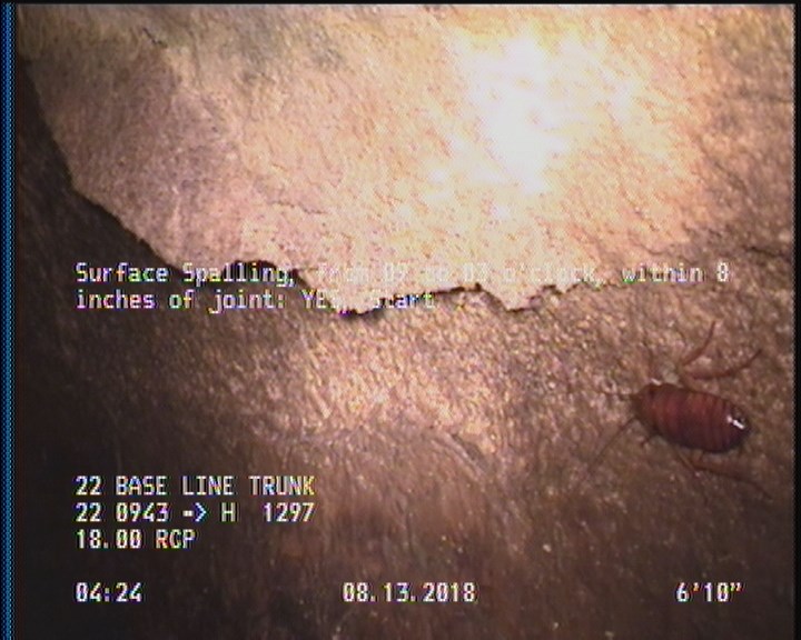 Surface Spalling, from 09 to 03 o'clock, within 8 inches of joint: YES, Start