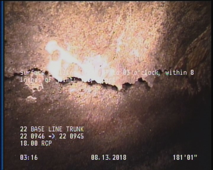 Surface Spalling, from 09 to 03 o'clock, within 8 inches of joint: YES, Start