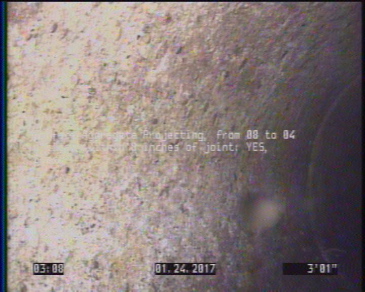 Surface Aggregate Projecting, from 08 to 04 o'clock, within 8 inches of joint: YES, Start