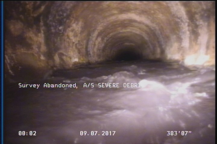 Survey Abandoned - A/S SEVERE DEBRIS