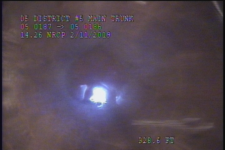 Downstream Manhole, Survey Ends - 12:55PM