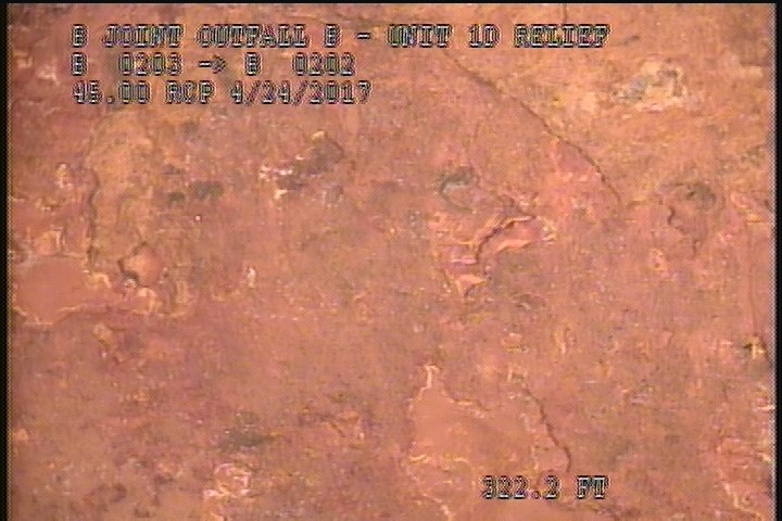 Surface Spalling, from 08 to 04 o'clock, within 8 inches of joint: NO - FLAKING CONCRETE