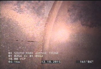 Crack Spiral, from 08 to 11 o'clock, within 8 inches of joint: YES
