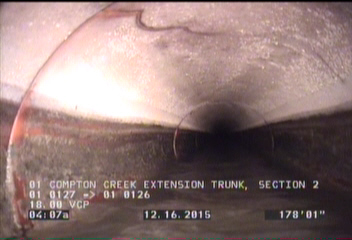 Crack Spiral, from 11 to 03 o'clock, within 8 inches of joint: YES