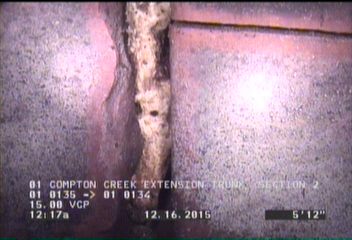 Crack Spiral, from 08 to 11 o'clock, within 8 inches of joint: YES