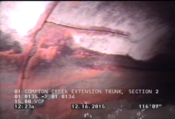 Crack Multiple, from 09 to 02 o'clock, within 8 inches of joint: YES