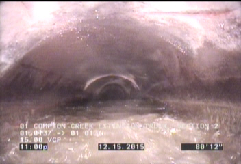 Crack Spiral, from 12 to 01 o'clock, within 8 inches of joint: YES
