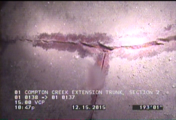 Crack Multiple, from 12 to 04 o'clock, within 8 inches of joint: YES