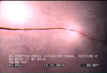 Crack Longitudinal, at 12 o'clock, within 8 inches of joint: YES