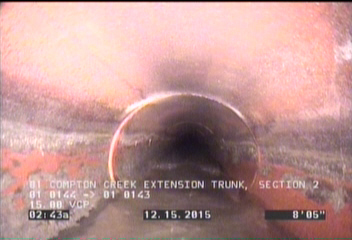 Deposits Attached Grease, 20 %of cross sectional area, from 03 to 09 o'clock, , within 8 inches of joint: YES, Start
