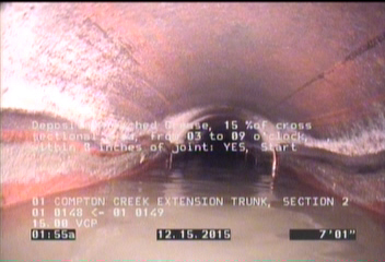 Deposits Attached Grease, 15 %of cross sectional area, from 03 to 09 o'clock, , within 8 inches of joint: YES, Start
