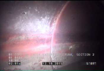 Crack Spiral, from 06 to 09 o'clock, within 8 inches of joint: YES