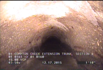 Deposits Attached Grease, 15 %of cross sectional area, from 03 to 09 o'clock, , within 8 inches of joint: YES, Start