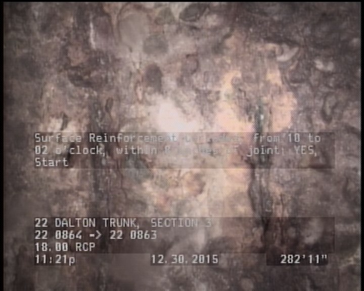 Surface Reinforcement Corroded, from 10 to 02 o'clock, within 8 inches of joint: YES, Start