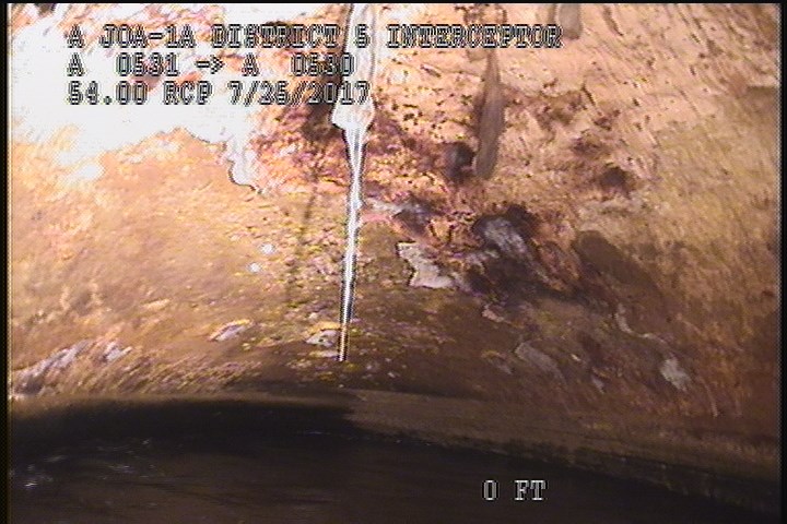 Lining Failure Detached, from 09 to 03 o'clock, within 8 inches of joint: YES - 30% EPOXY COATING REMAINING