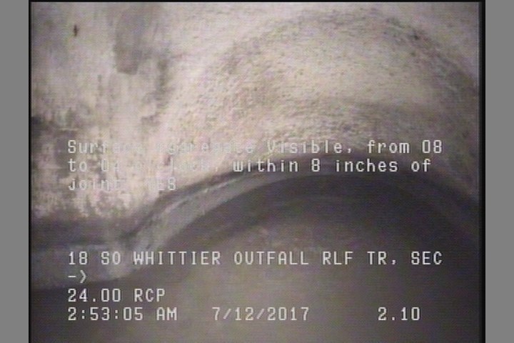 Surface Aggregate Visible, from 08 to 04 o'clock, within 8 inches of joint: YES