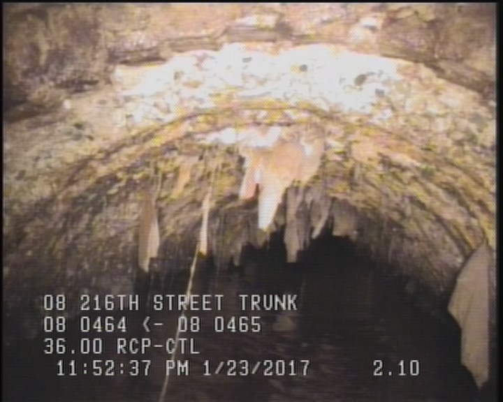 Obstacles Other, 40 %of cross sectional area, from 03 to 09 o'clock - DEBRIS NOT VISIBLE