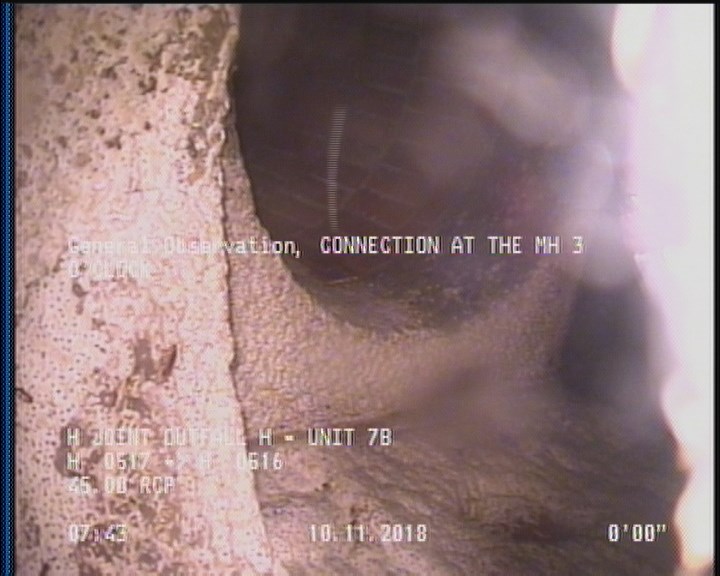 General Observation - CONNECTION AT THE MH 3 O'CLOCK