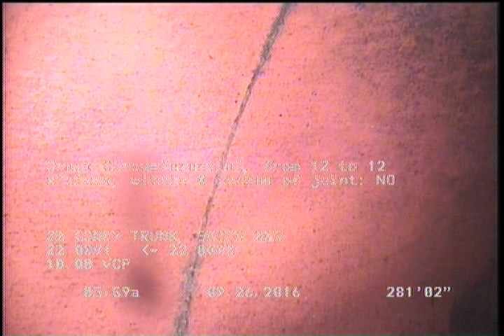 Crack Circumferential, from 12 to 12 o'clock, within 8 inches of joint: NO