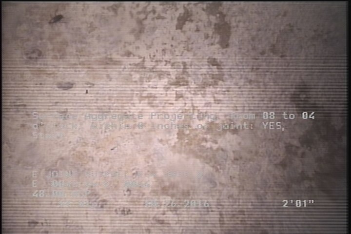 Surface Aggregate Projecting, from 08 to 04 o'clock, within 8 inches of joint: YES, Start