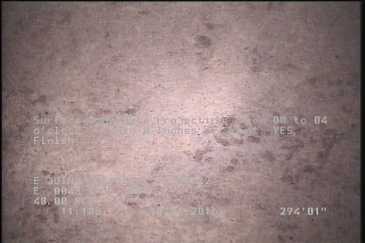 Surface Aggregate Projecting, from 08 to 04 o'clock, within 8 inches of joint: YES, Finish
