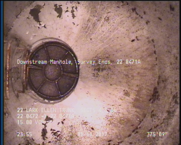 Downstream Manhole, Survey Ends - 22 0471A