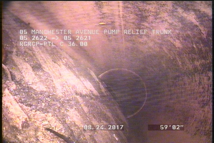 Deposits Settled Other, 10 %of cross sectional area, from 04 to 08 o'clock, , within 8 inches of joint: YES, Start - DEBRIS