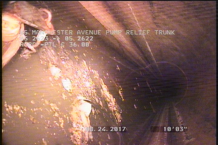 Deposits Settled Other, 5 %of cross sectional area, from 04 to 08 o'clock, , within 8 inches of joint: YES, Start - DEBRIS
