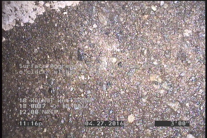 Surface Aggregate Visible, from 08 to 04 o'clock, within 8 inches of joint: YES, Start