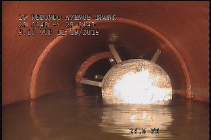 Upstream Manhole, Survey Begins - 8:09 AM, EMERGENCY INSPECTION