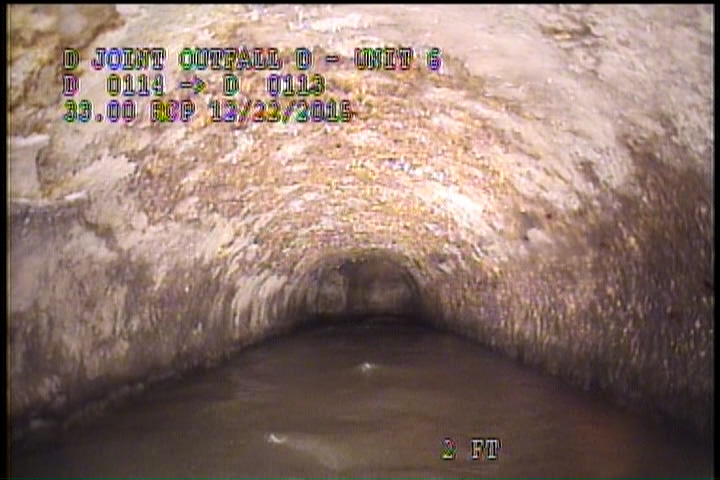 Water Mark, 50 %of cross sectional area
