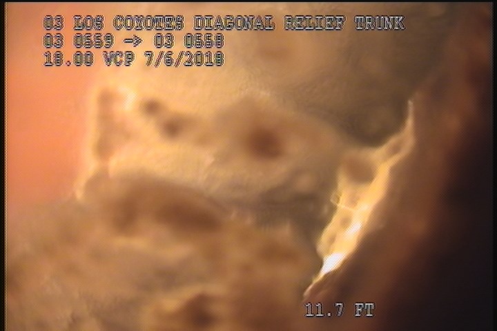 Survey Abandoned - FLOATING SLUDGE ON CAMERA