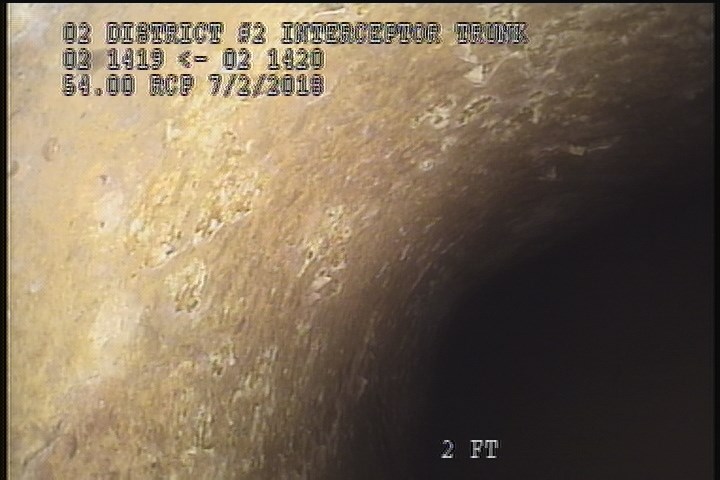 Surface Spalling, from 10 to 02 o'clock, within 8 inches of joint: NO