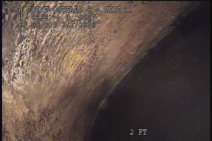 Survey Abandoned - VIEW OF THE DOWNLEG OF THE SIPHON