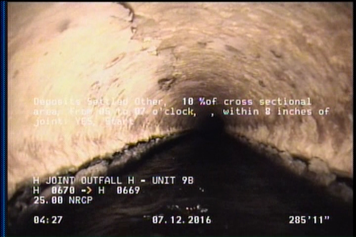 Deposits Settled Other, 10 %of cross sectional area, from 05 to 07 o'clock, , within 8 inches of joint: YES, Start - OTHER
