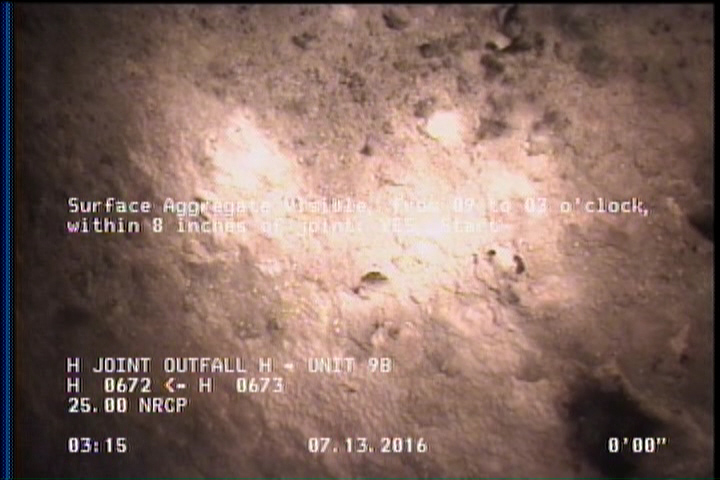 Surface Aggregate Visible, from 09 to 03 o'clock, within 8 inches of joint: YES, Start
