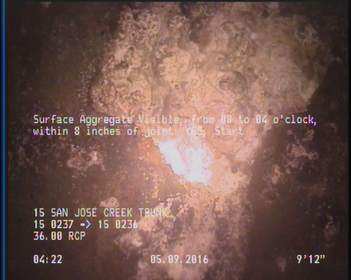 Surface Aggregate Visible, from 08 to 04 o'clock, within 8 inches of joint: YES, Start