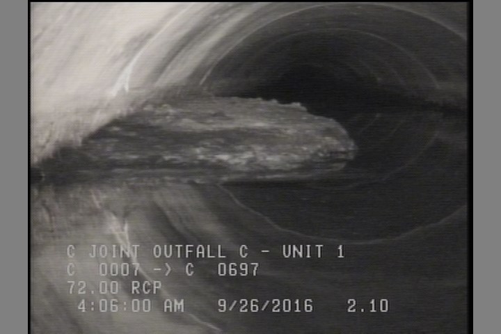 Deposits Settled Other, 50 %of cross sectional area, from 03 to 09 o'clock, , within 8 inches of joint: NO