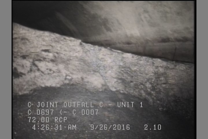 Deposits Settled Other, 50 %of cross sectional area, from 03 to 09 o'clock, , within 8 inches of joint: NO