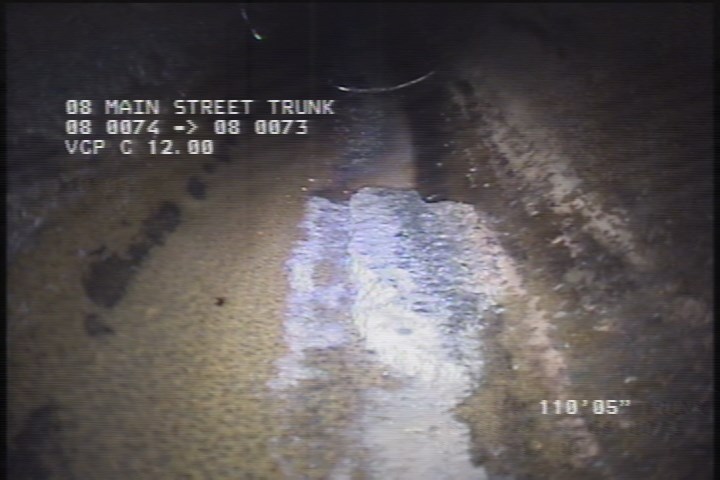 Deposits Settled Other, 2 %of cross sectional area, from 04 to 08 o'clock, , within 8 inches of joint: NO - SCALE