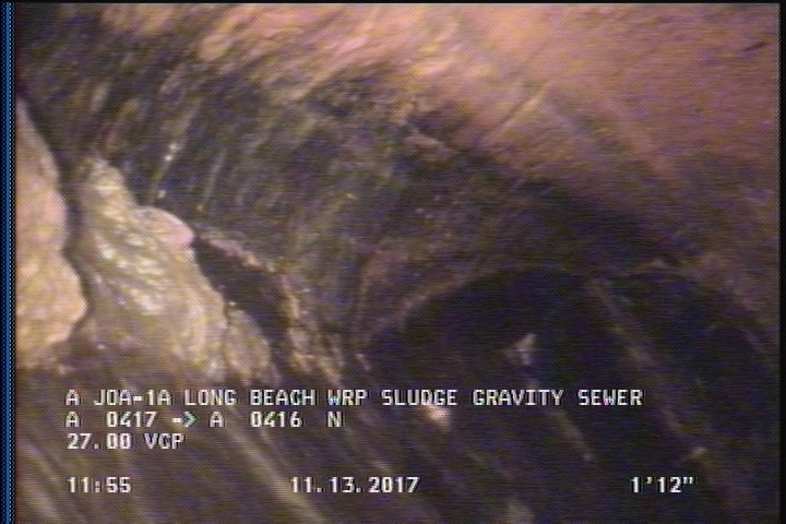 Deposits Settled Other, 15 %of cross sectional area, from 05 to 07 o'clock, , within 8 inches of joint: YES - SLUDGE