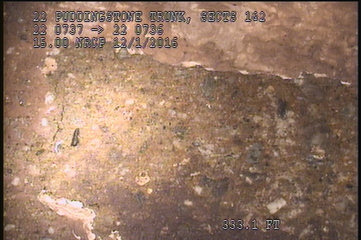 Surface Spalling, from 12 to 02 o'clock, within 8 inches of joint: YES - PEELING CONCRETE