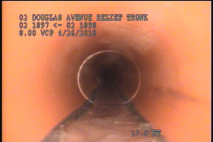 Water Level, Sag in pipe, 15 %of cross sectional area, Finish