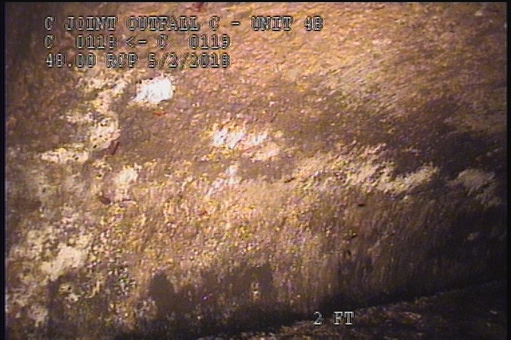 Surface Spalling, from 08 to 04 o'clock, within 8 inches of joint: NO - BLISTERING CONCRETE