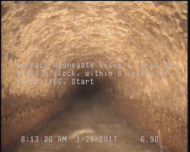 Surface Aggregate Visible, from 08 to 04 o'clock, within 8 inches of joint: YES, Start