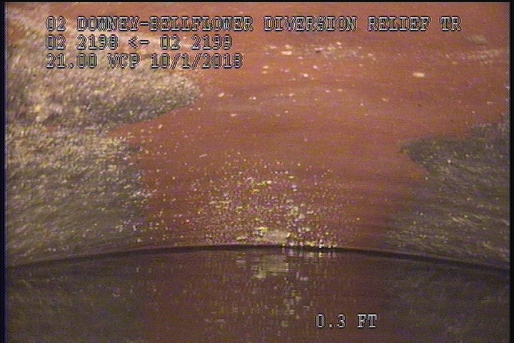 Survey Abandoned - UPLEG DOWNSTREAM SIPHON WEST BARREL