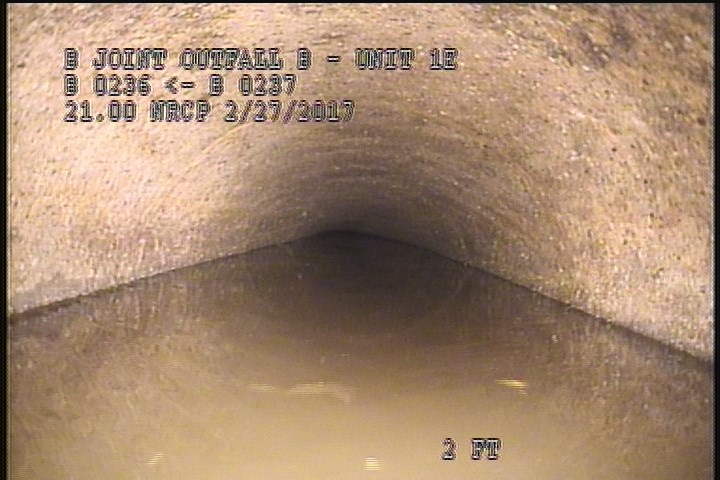 Upstream Manhole, Survey Begins - 9:37 AM