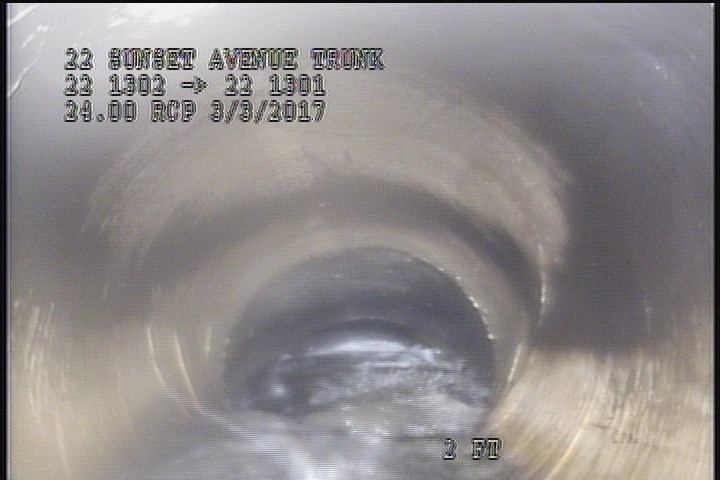 Upstream Manhole, Survey Begins - 9:31 AM