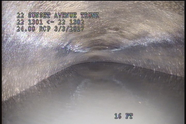 Downstream Manhole, Survey Begins - 10:53 AM