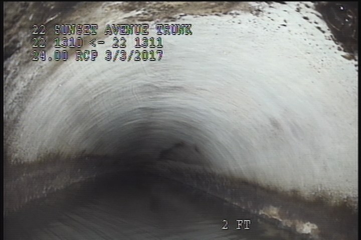 Downstream Manhole, Survey Begins - 9:59 AM
